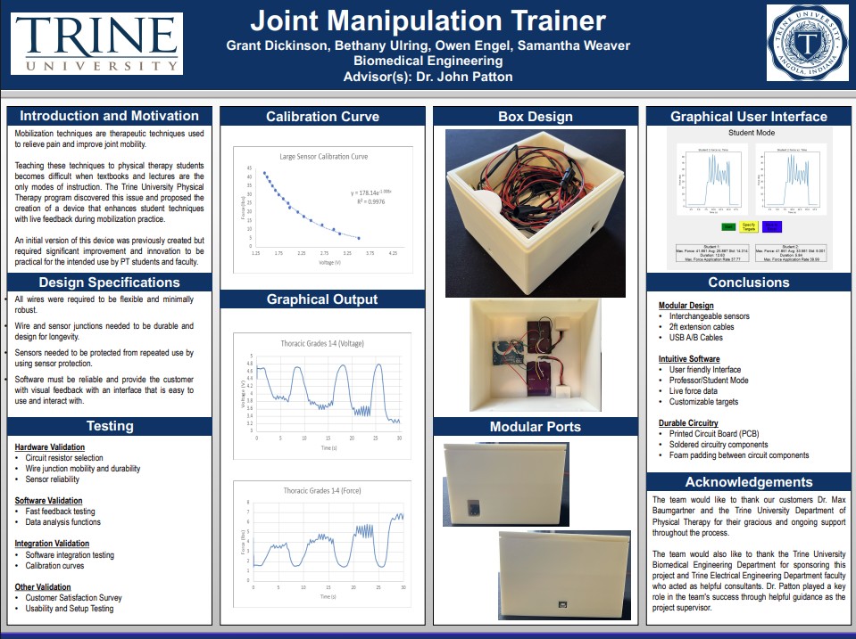 joint manipulation trainer poster