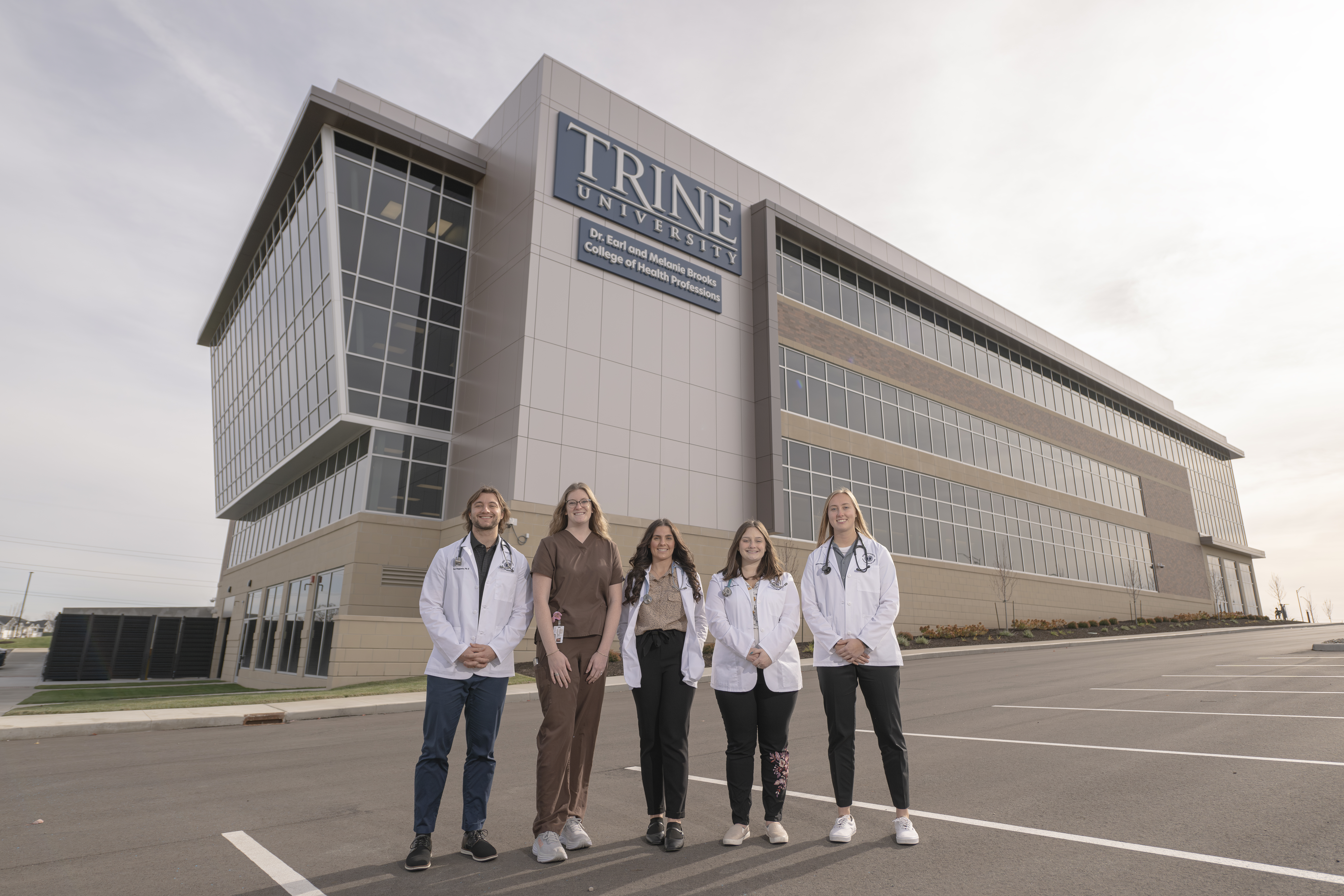 BCHP Building Photo students standing in front of BCHP building