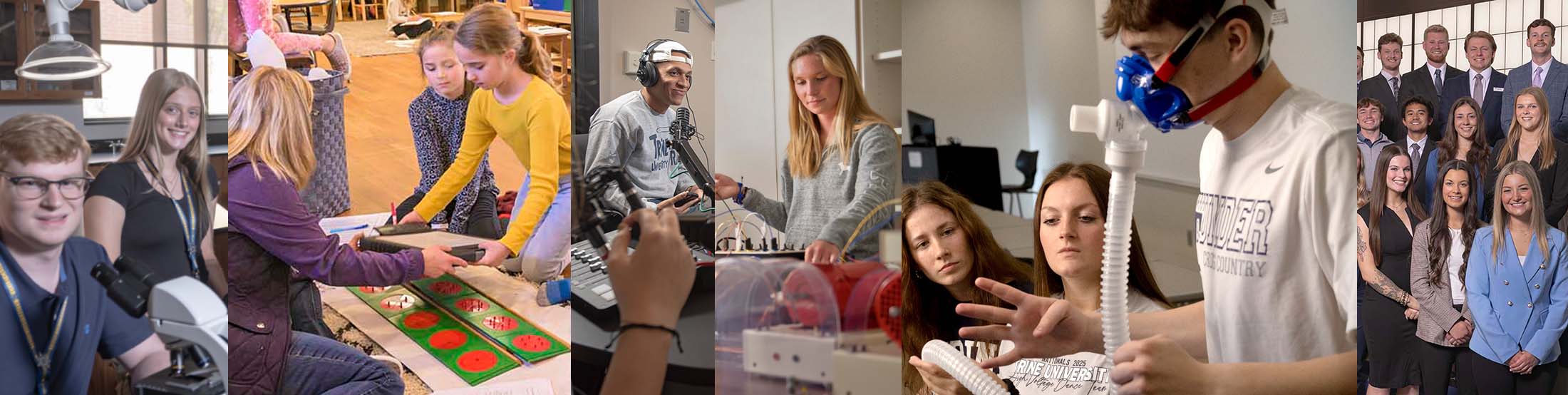 Students in various majors