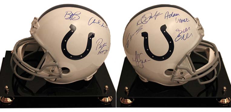 Indianapolis Colts autographed helmet