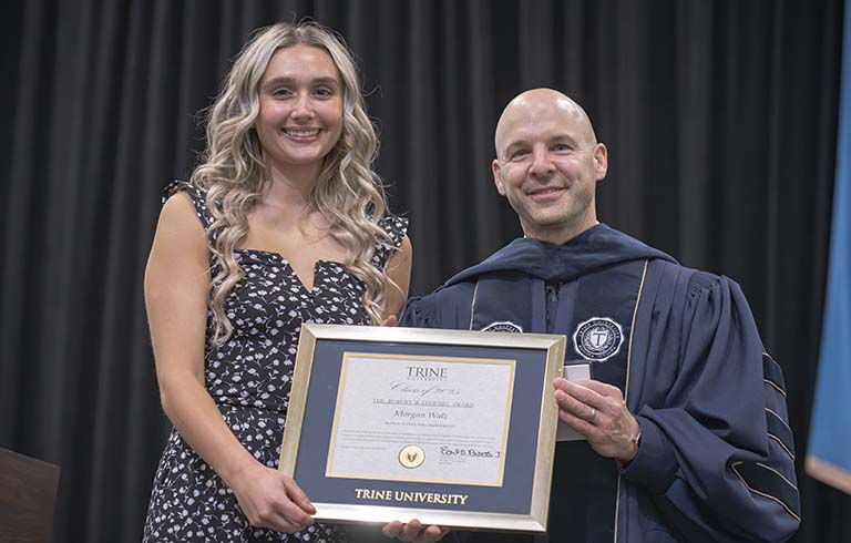 Morgan Walz with Dr. Kline