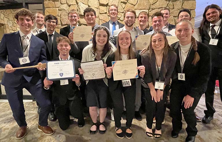 Students with certificates